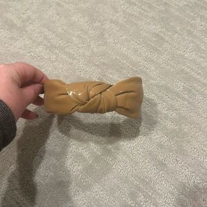 Lele Sadoughi Faux Leather Headband - Caramel